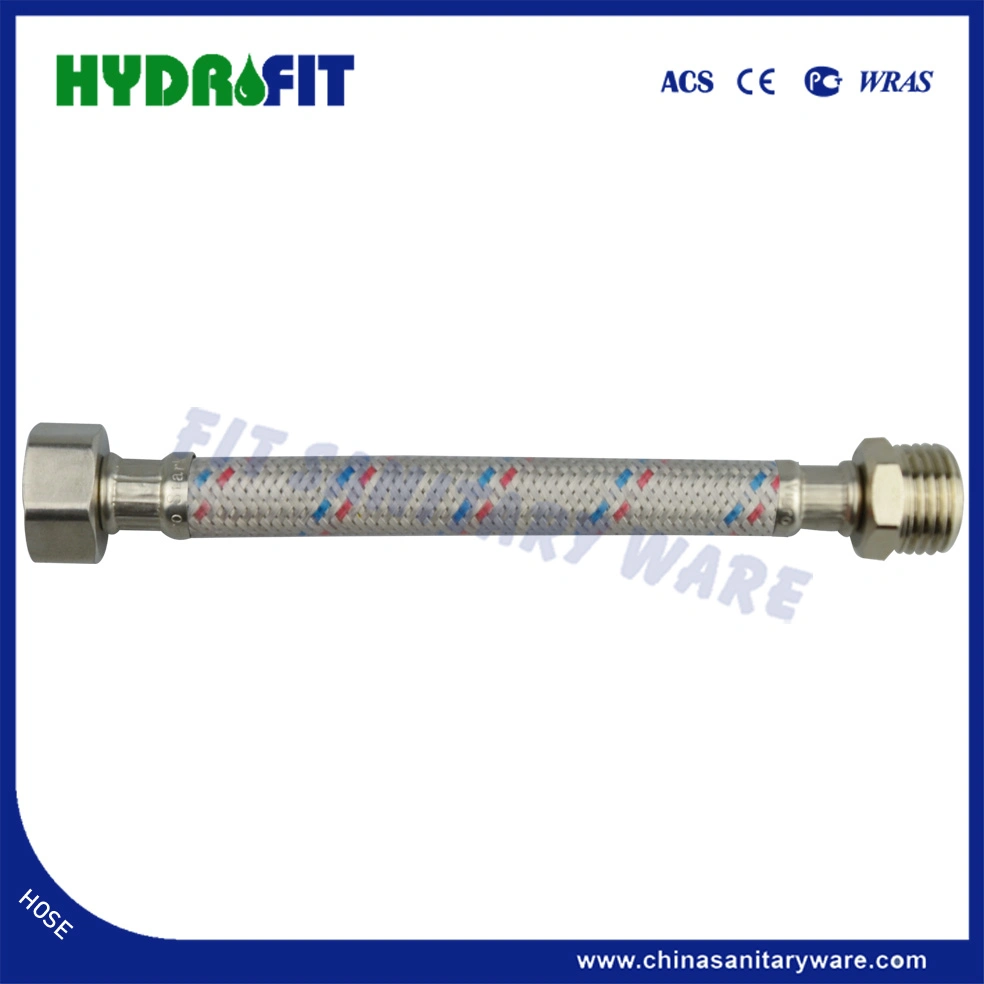 1/2FM Flexible Ss 678 Wired Hose with PVC Cover Braided Hose (HY6311)