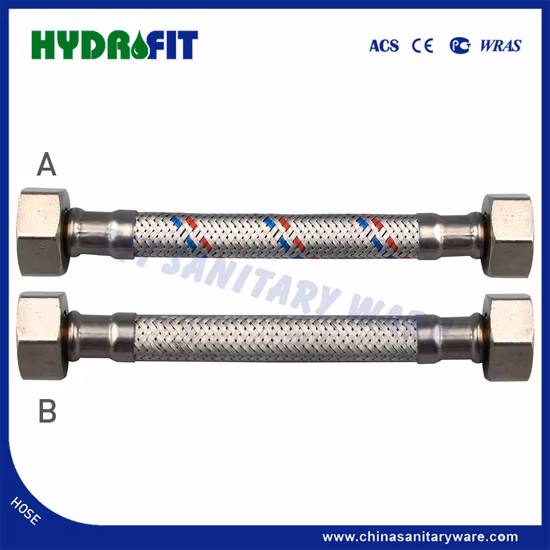1/2FM Flexible Ss 678 Wired Hose with PVC Cover Braided Hose (HY6311)