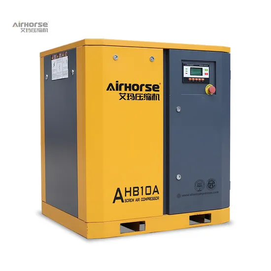 High Efficiency German Air End Belt Driven Rotary 15kw 20HP Screw Air Compressor Air Cooling 