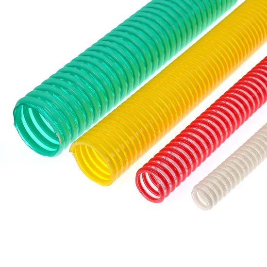 Orange Blue Yellow White Medium Duty Pump PVC Suction Delivery Water Hose 