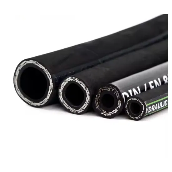 SAE 100r2at DIN En853 2sn with Two Steel Wire Braids High Pressure Flexible Hydraulic Rubber Hose 