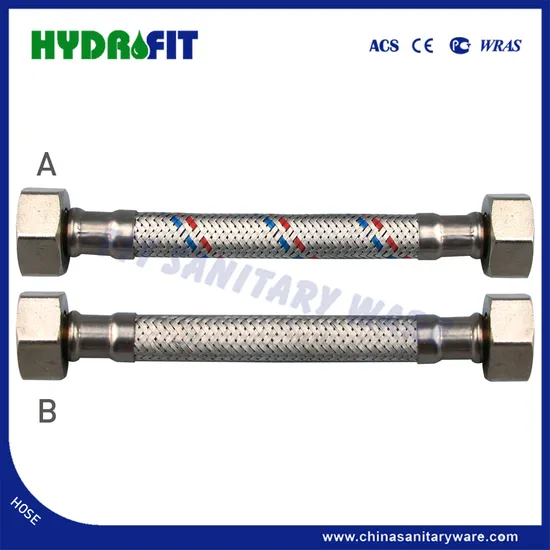 Factory Manufacture 1/2FF, 3/4FF Wired Reinforced Stainless Steel 304, 201 Braided Hose (HY6300) 